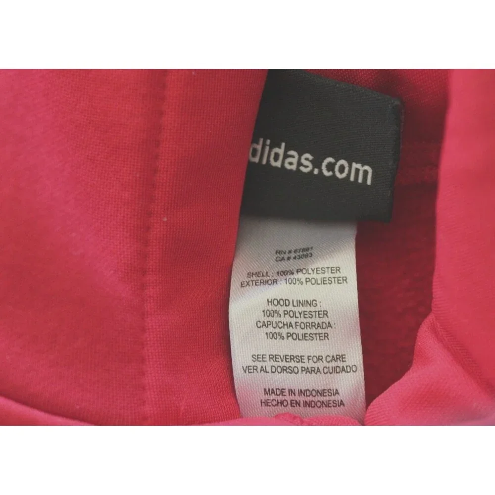 Adidas Wisconsin Badgers Hoodie Boys Medium 5/6 Red White Pullover